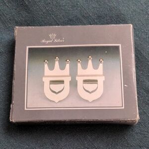 Royal Silver Company Pair Of Silver Plated All-purpose Serving Holders